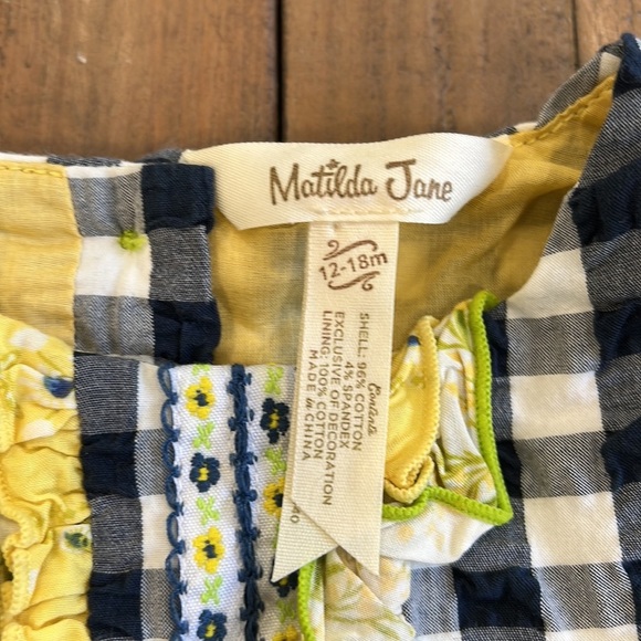 Matilda Jane navy checkered dress - Picture 3 of 6